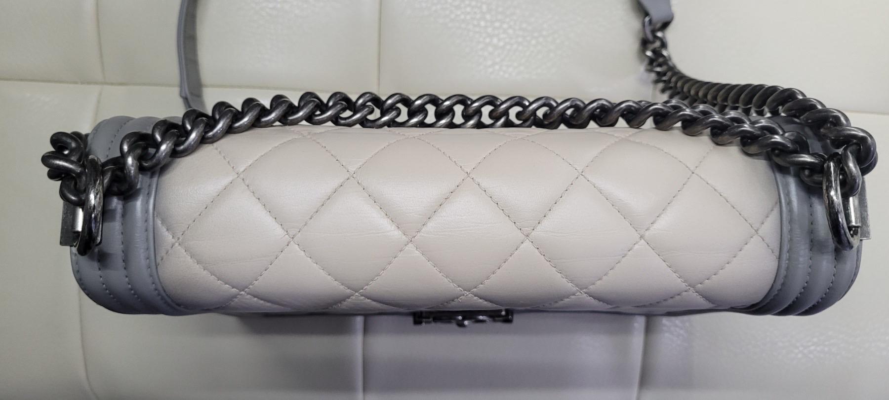CHANEL Ombre Boy Large Quilted Flap Bag  7