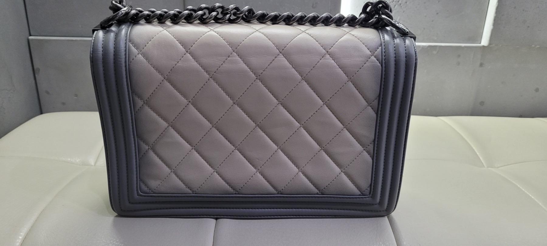 CHANEL Ombre Boy Large Quilted Flap Bag  3