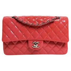 Chanel Ombre Pink Patent Leather Medium Classic