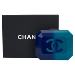 Chanel Plexiglás Ombre Embrague en Cadena