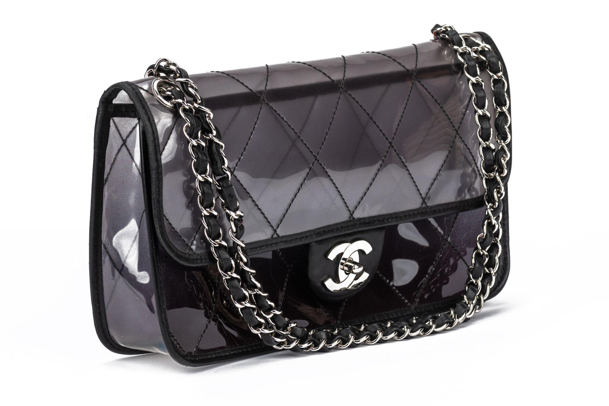 Chanel Ombre Vinyl Jumbo Flap Bag For Sale 7