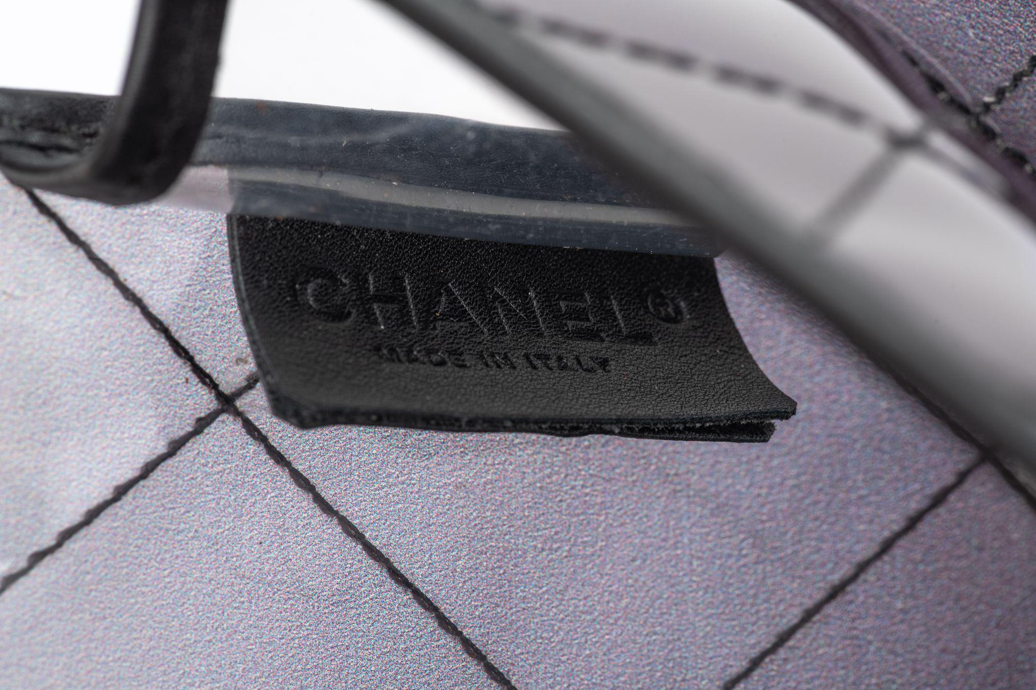 Chanel Ombre Vinyl Jumbo Flap Bag For Sale 4