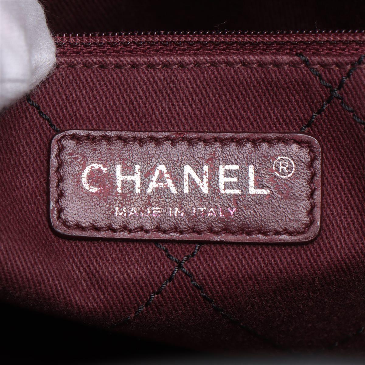Chanel On The Road Caviar Skin Tote Bag Black 8