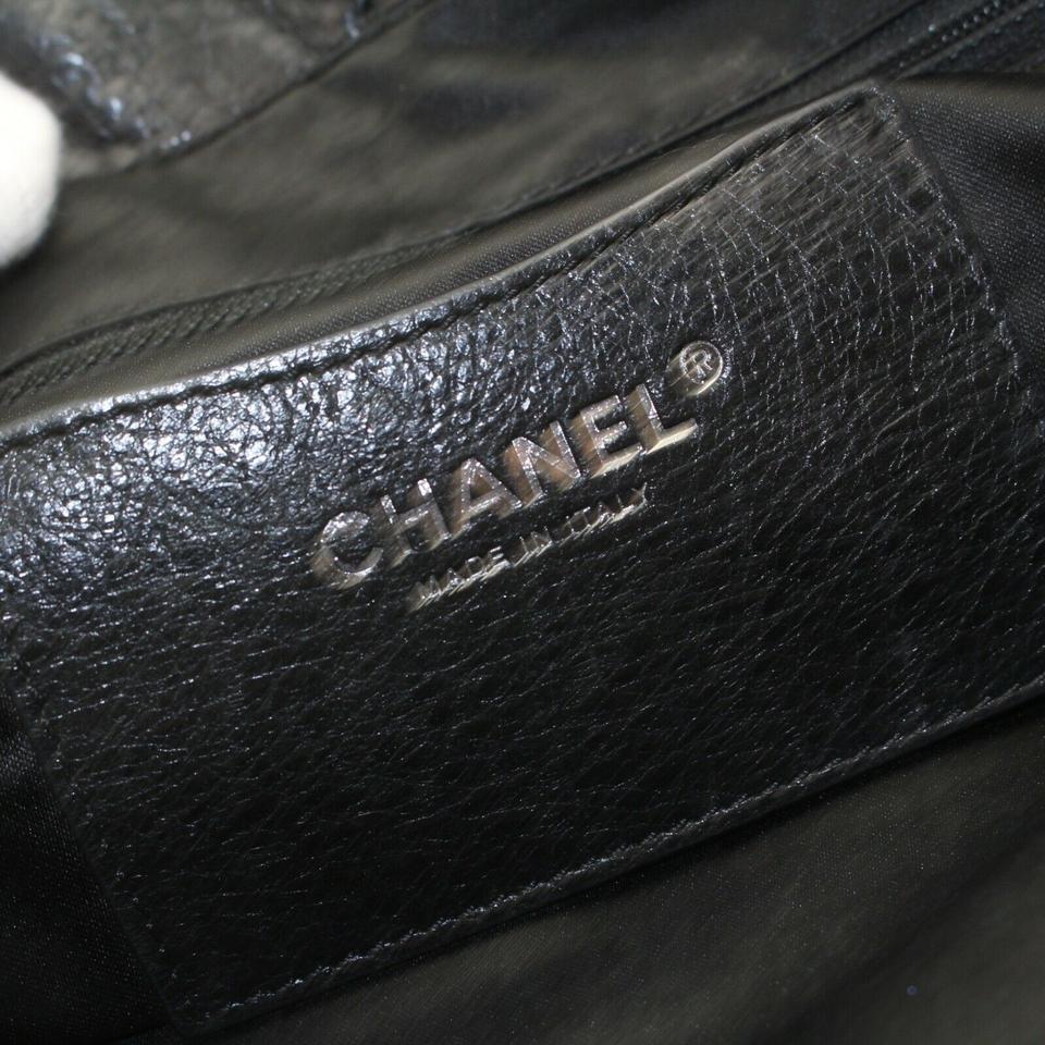 Chanel On The Road Caviar Soft 872535 Black Leather Tote 6