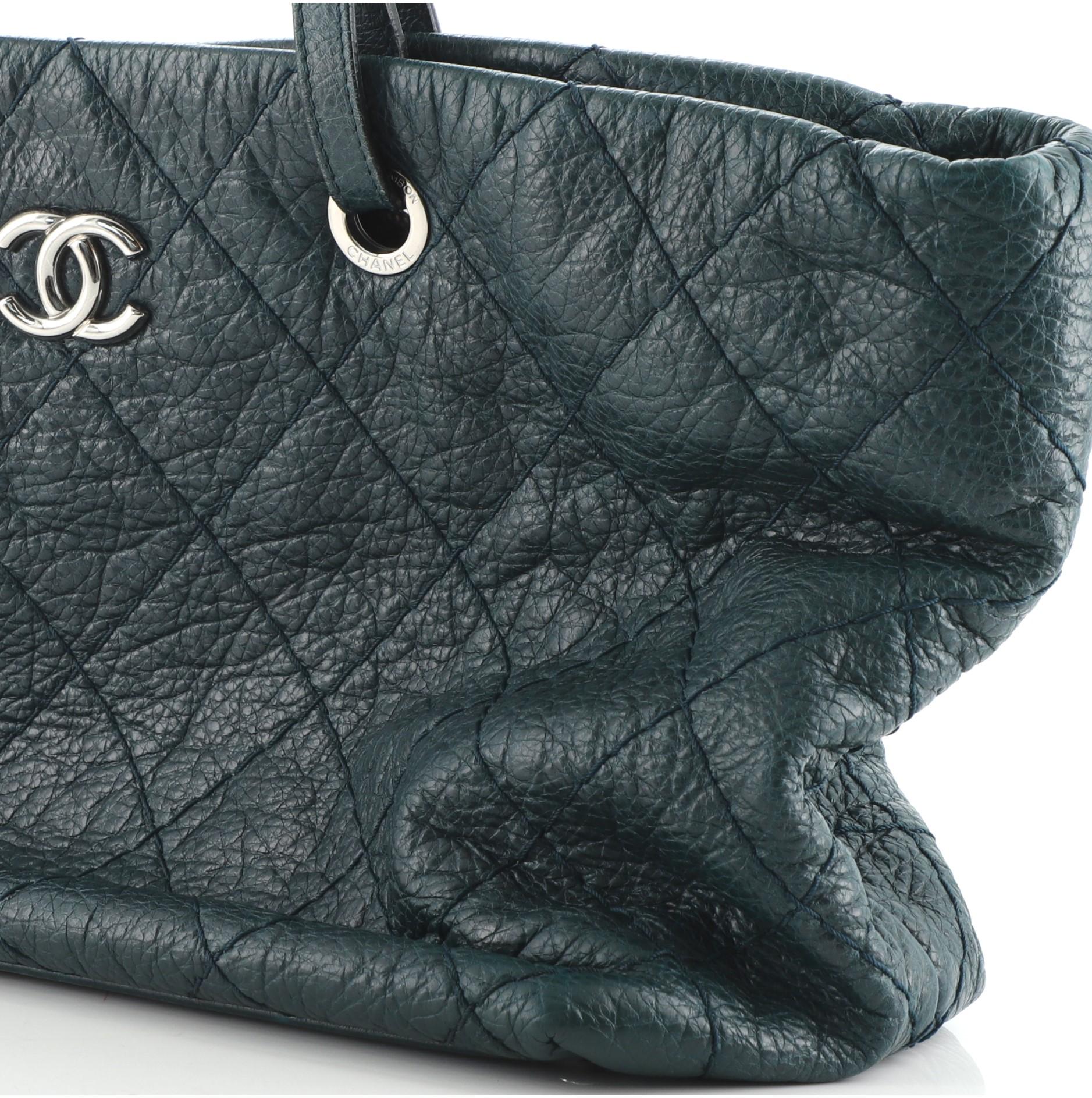 Women's or Men's Chanel On The Road Shopping Tote Quilted Leather Medium