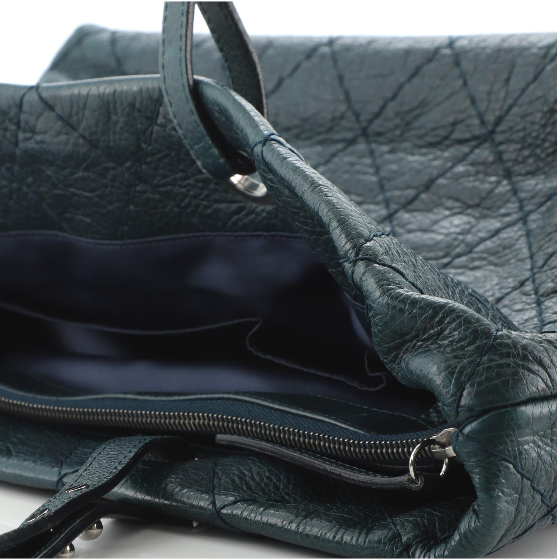 Chanel On The Road Shopping Tote Quilted Leather Medium 1