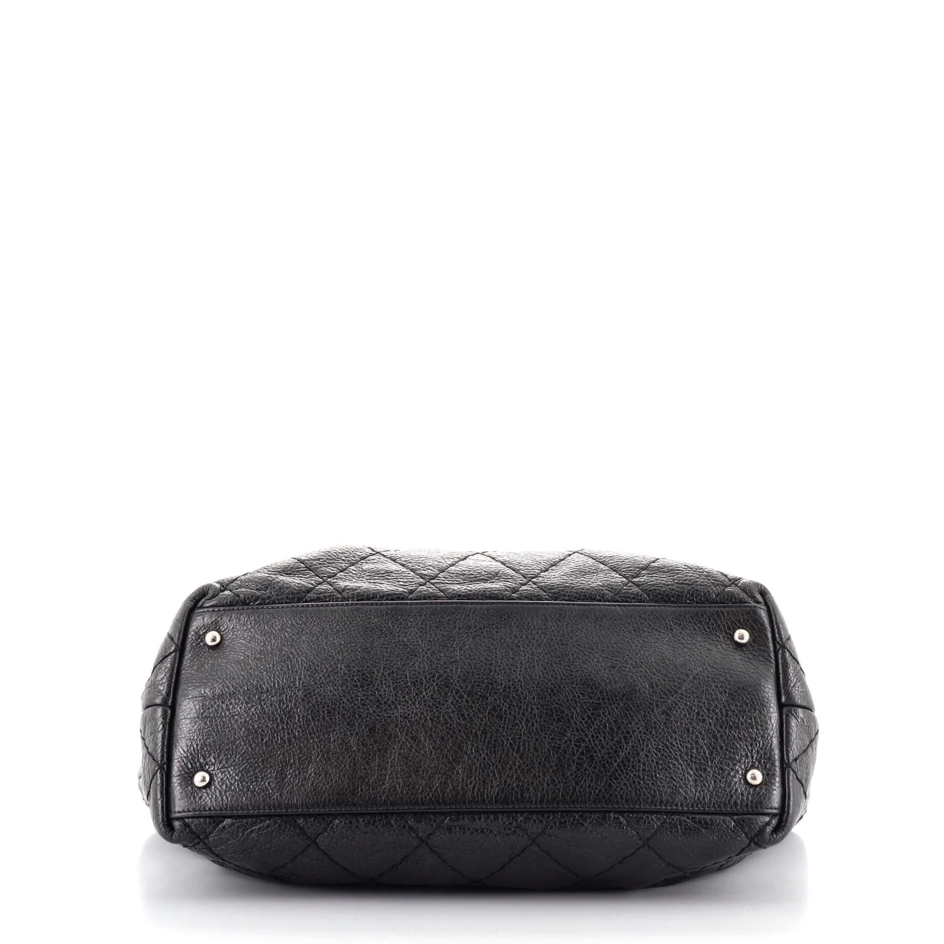 Chanel On The Road Tote Quilted Leather Small In Good Condition In NY, NY