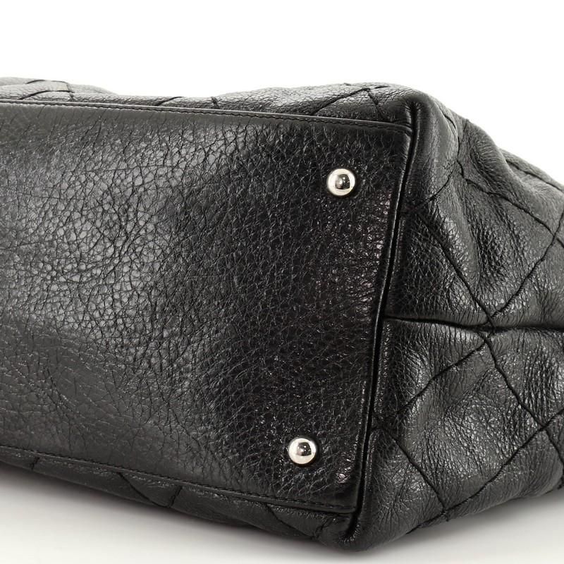 Chanel On The Road Tote Quilted Leather Small In Good Condition In NY, NY