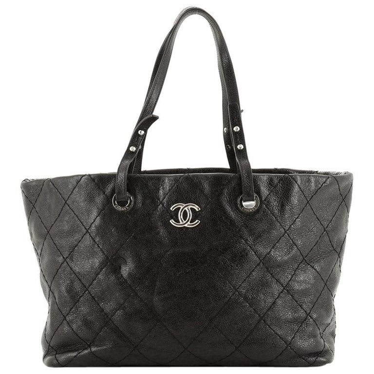 Chanel On The Road Tote Quilted Leather Small at 1stDibs | chanel on ...