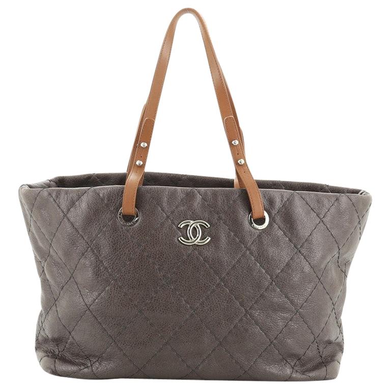 Chanel On The Road Tote Quilted Leather Small at 1stDibs | chanel on the road  tote