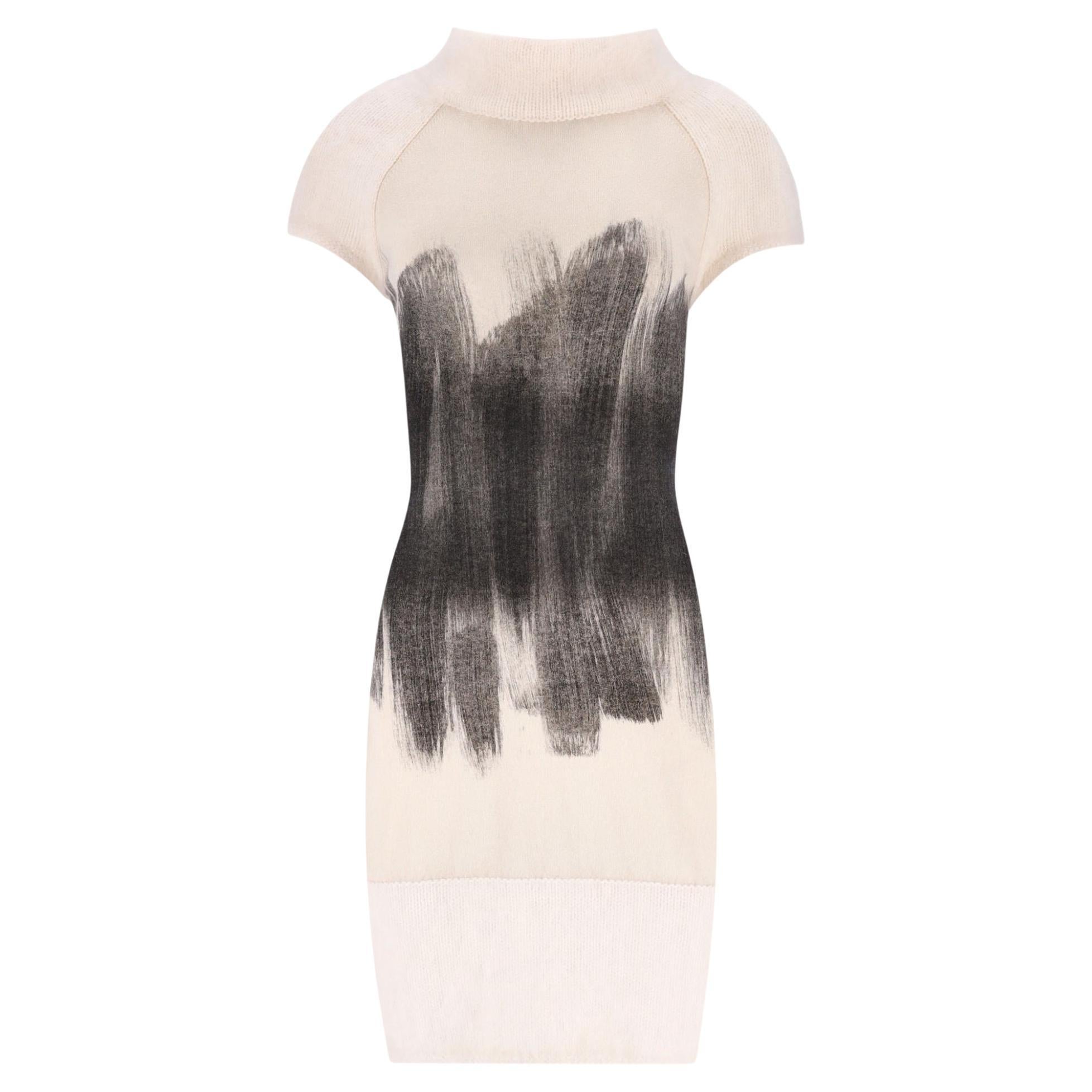 Chanel Open Back Angora & Cashmere Dress For Sale