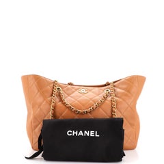 Chanel Open Shopping Tote Quilted Lambskin Large