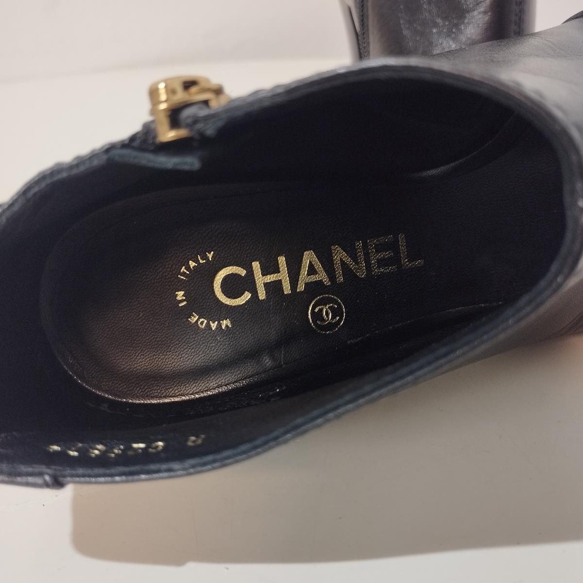 Chanel Open toe Ankle Boots IT 37 For Sale 3