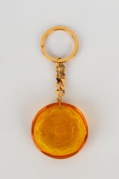 Chanel Orange Bakelite Key Ring