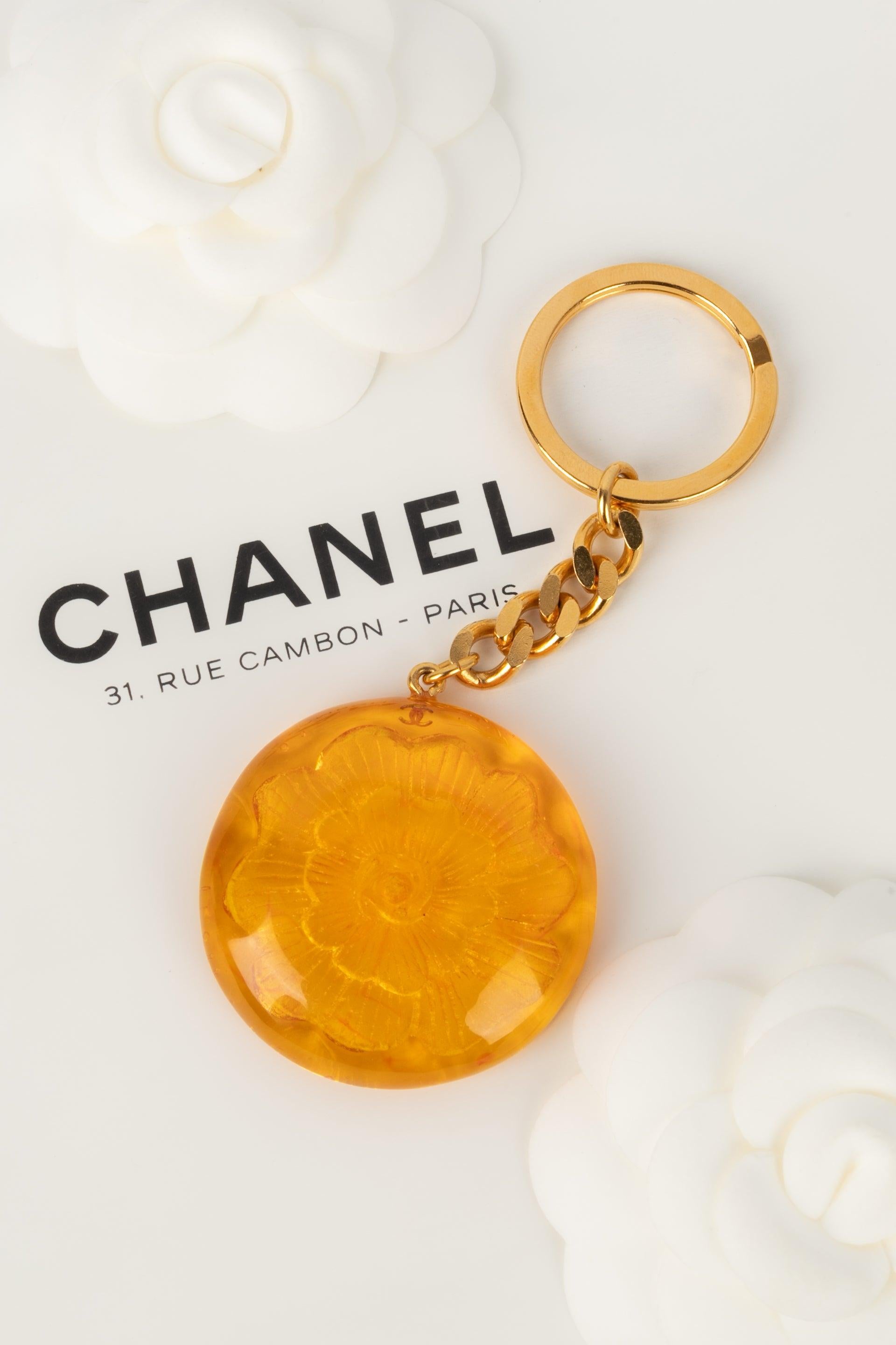 Chanel Orange Bakelit Schlüsselanhänger 2