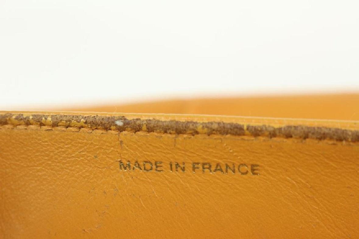 Chanel Orange Caviar Leather CC Logo Briefcase Top Handle Flap Attache 108c26 6