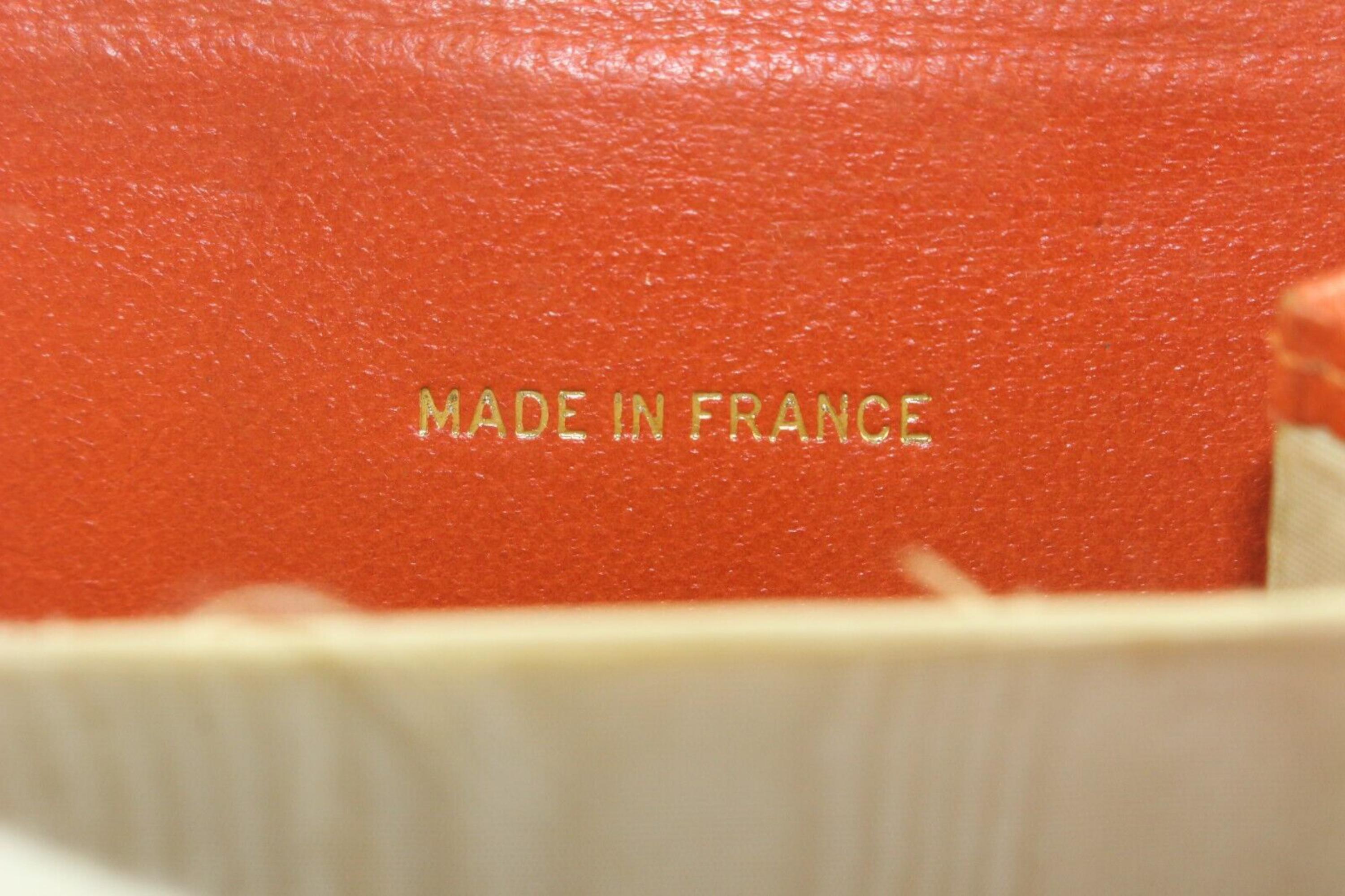 Chanel Orange CC Compact Trifold Wallet 2CC712K 1