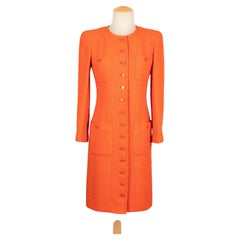 Chanel orange coat Spring-Summer 1990