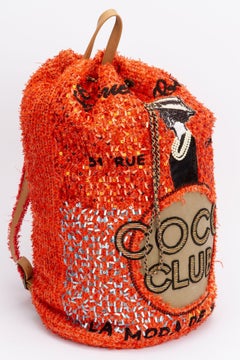 Chanel Orange Coco Cuba Backpack