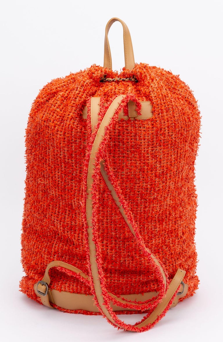 Chanel Orange Coco Cuba Backpack For Sale at 1stDibs