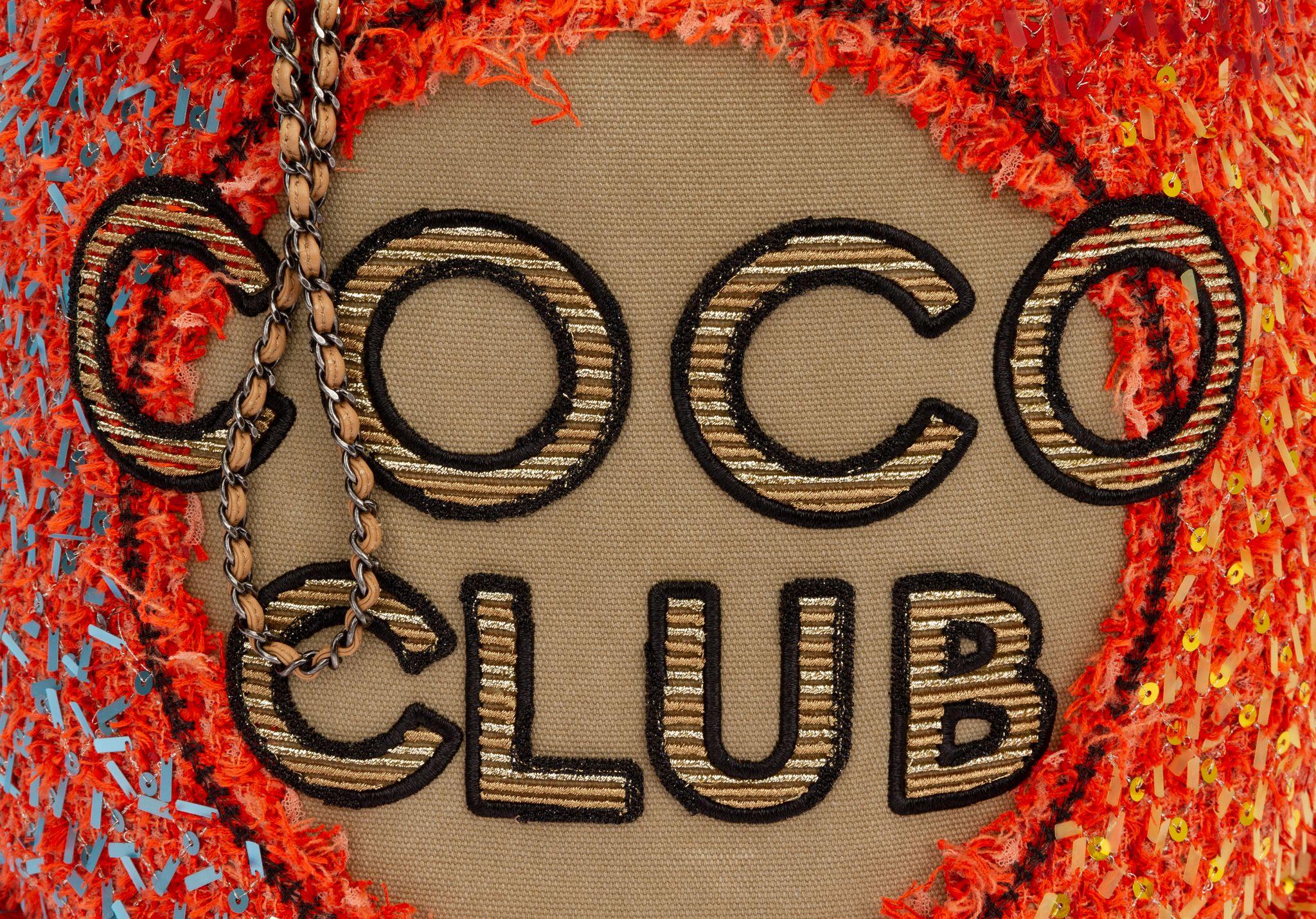Chanel Orange Coco Cuba Backpack In Excellent Condition In West Hollywood, CA