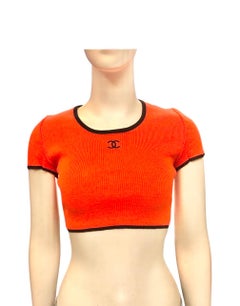 Chanel Cropped Top - 29 For Sale on 1stDibs  chanel vintage crop top,  chanel tube top, chanel crop tops