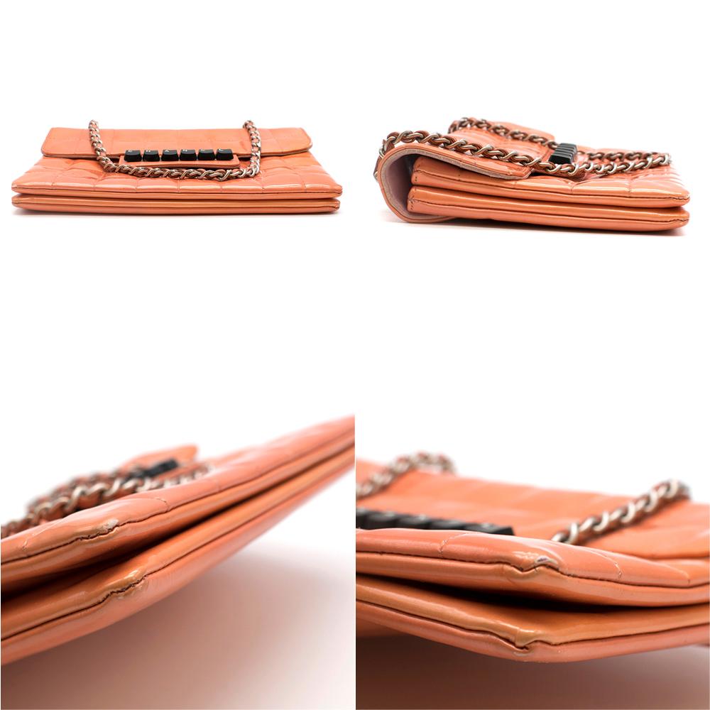 Chanel Orange Keyboard Chocolate Bar Flap In Good Condition In London, GB