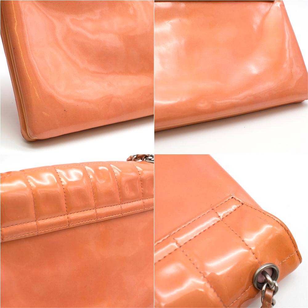 Women's Chanel Orange Keyboard Chocolate Bar Flap