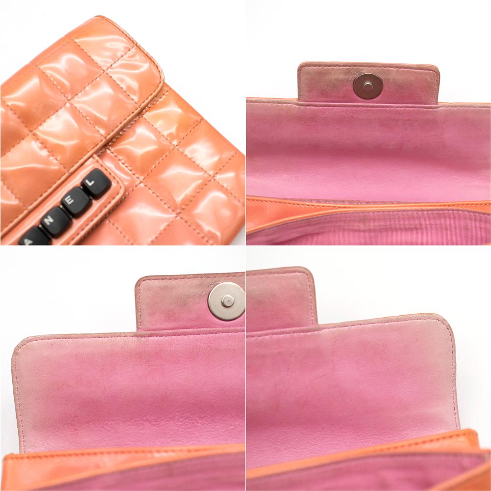 Chanel Orange Keyboard Chocolate Bar Flap 2