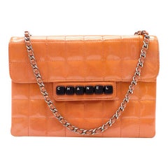 Chanel Orange Keyboard Chocolate Bar Flap