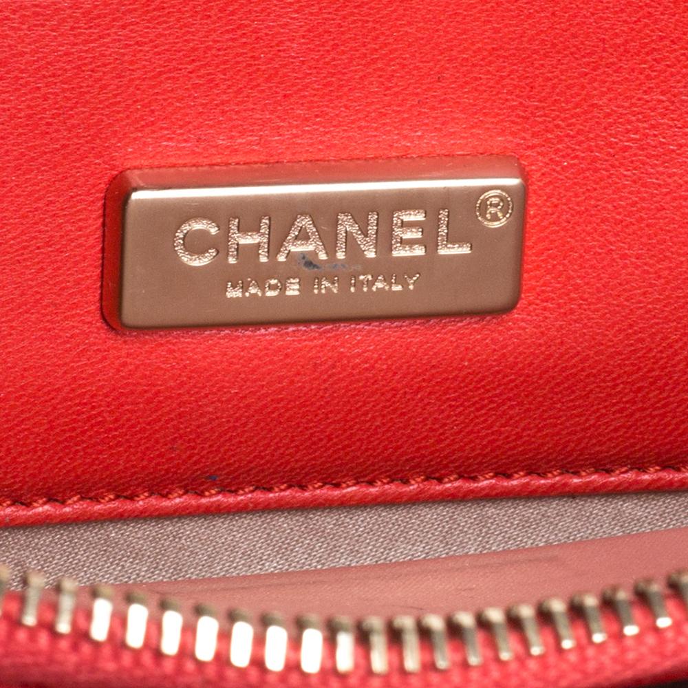 Women's Chanel Orange Patent Leather Reissue Flap Bag