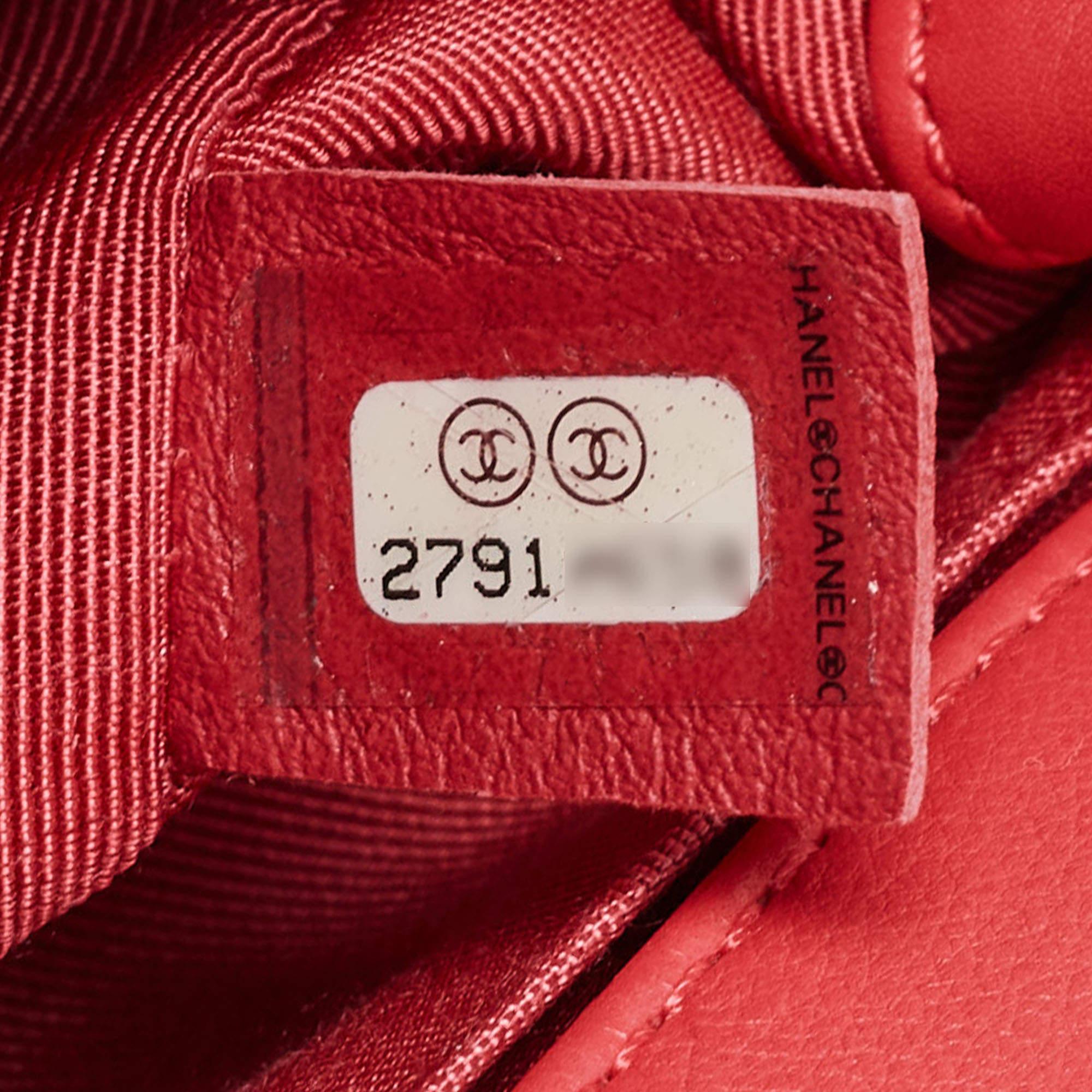 Chanel Orange Quilted Leather Envelope Flap Waist Bag For Sale 3
