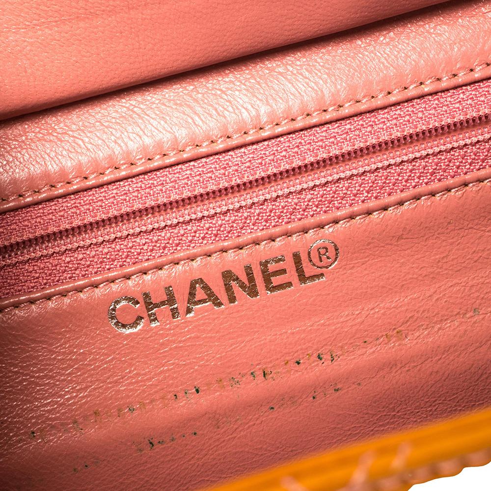 chanel orange tote bag