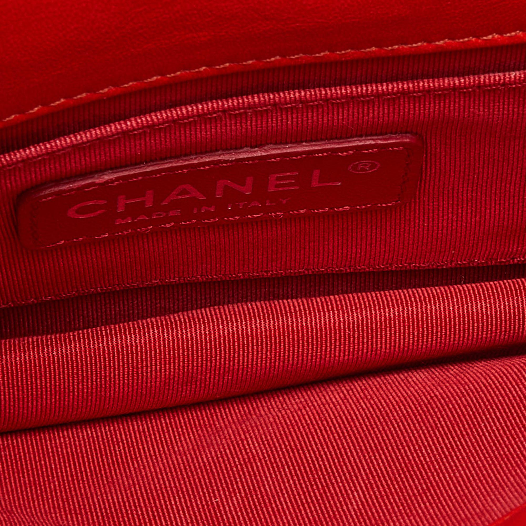 Chanel Orange/Rote Boy Brick Tasche aus Plexiglas im Angebot 5