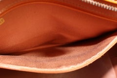 Chanel Orange-Salmon Quilted Patent CC Logo Silver Medallion Zip Tote 1027c3