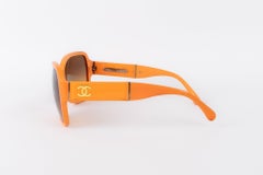 Chanel Orange Sunglasses with CC Logos