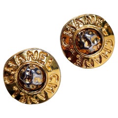 Chanel Vintage metal clip earrings, 1970s