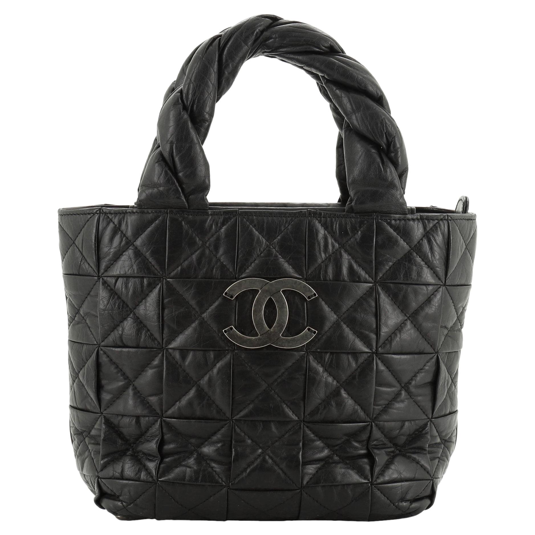 Chanel Origami Tote Quilted Aged Calfskin Small