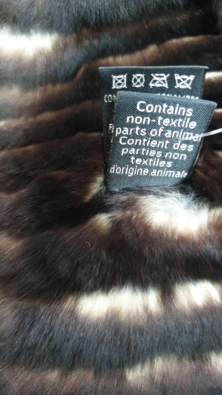 Chanel Orillag Dark Brown Rabbit Fur Scarf 2