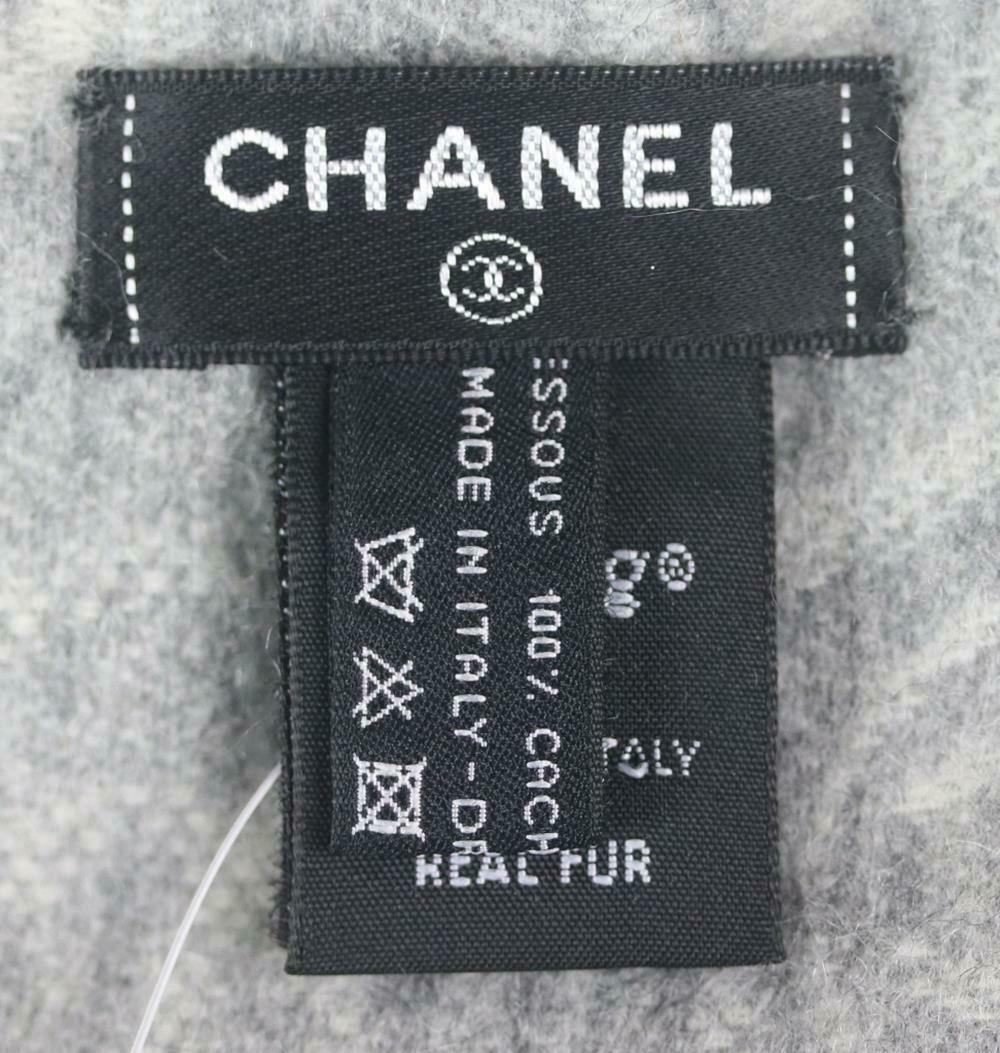 Chanel Orylag Fur And Cashmere Scarf 1