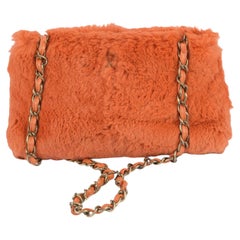 Chanel Orylag Orange Fur Shoulder Bag