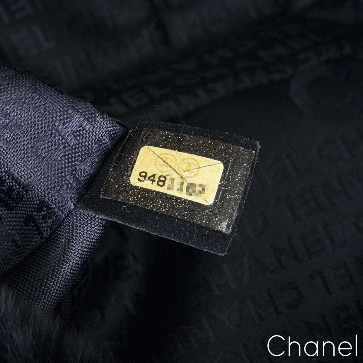 Black Chanel Orylag Triple Chain Flap Bag  For Sale