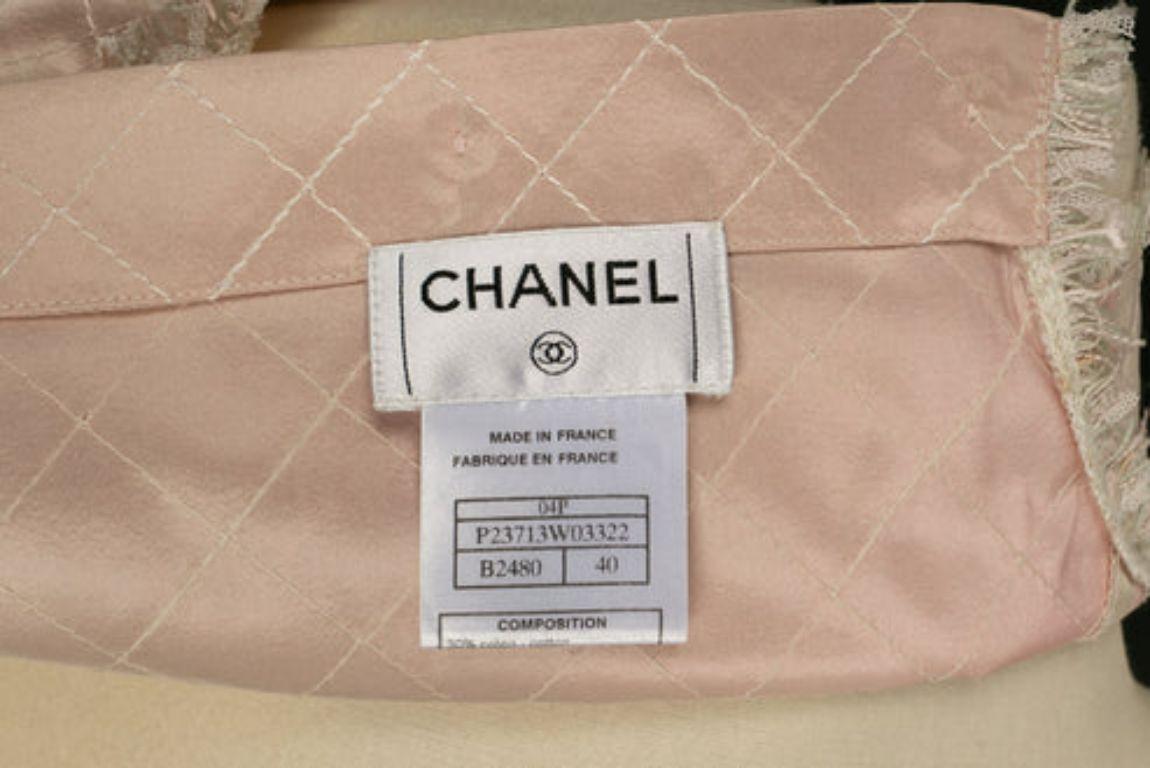 Ensemble Chanel, jupe et manteau, taille 40 FR, été 2004 en vente 16