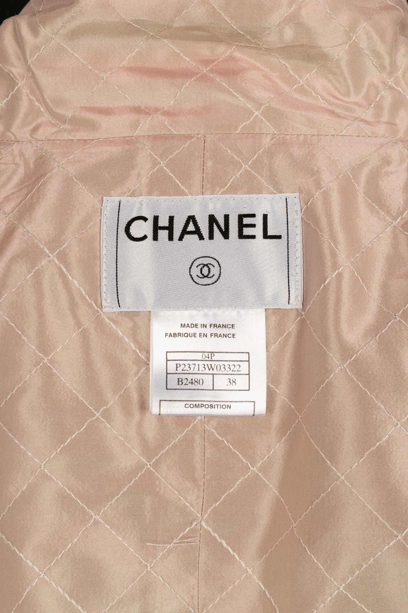 Ensemble Chanel, jupe et manteau, taille 40 FR, été 2004 en vente 17