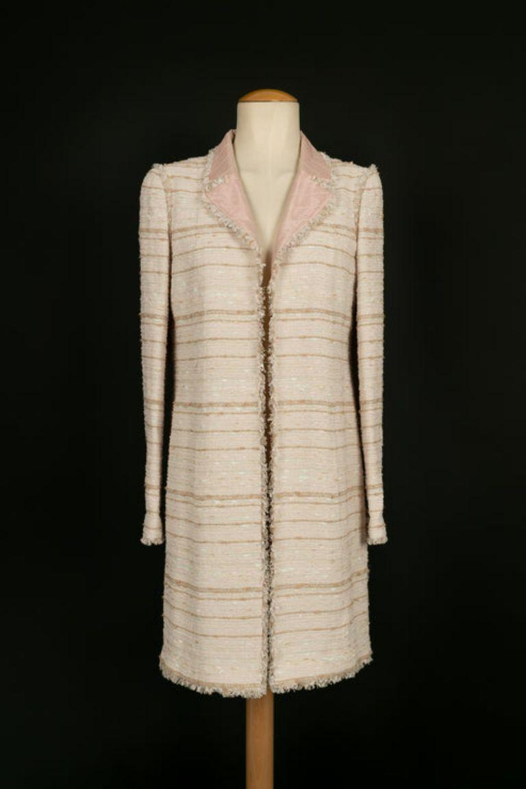 Ensemble Chanel, jupe et manteau, taille 40 FR, été 2004 en vente 5