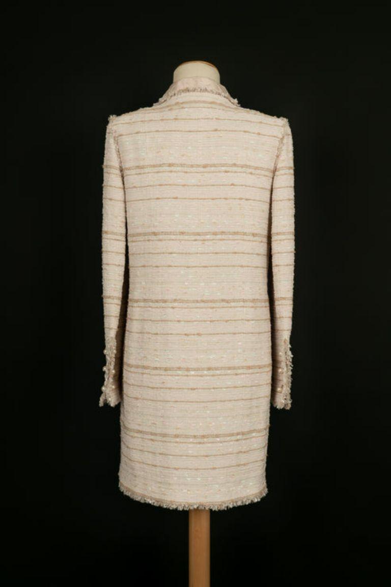 Ensemble Chanel, jupe et manteau, taille 40 FR, été 2004 en vente 6