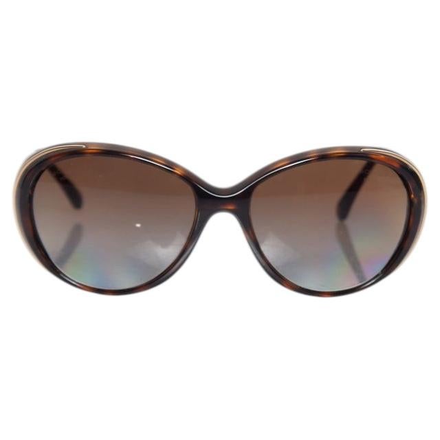 Chanel, Occhiali da sole ovali marroni