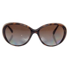 Chanel, Occhiali da sole ovali marroni