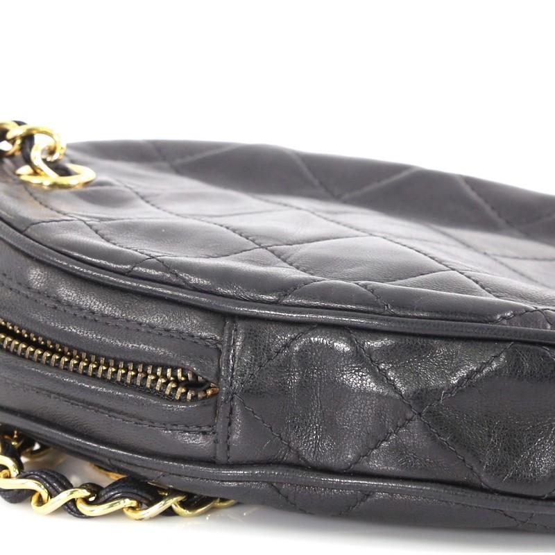 Chanel Oval CC Charm Clutch Quilted Leather Small 2