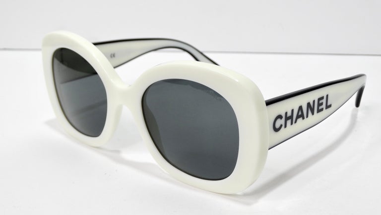 chanel sunglasses women white